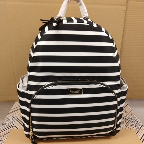 Kate Spade Dawn sailing stripe large backpack - Picture 5 of 8